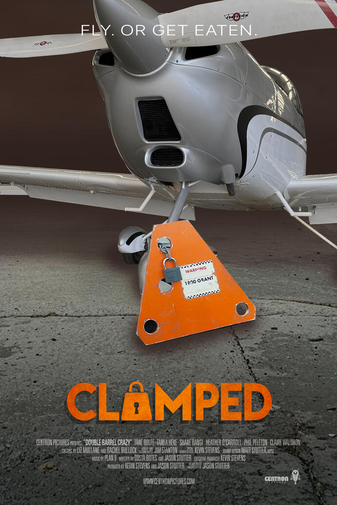 Clamped (2024) Comedy-horror about a young pilot who makes an emergency landing at a rural airfield — and finds himself on the run from crazed locals who want to eat him.